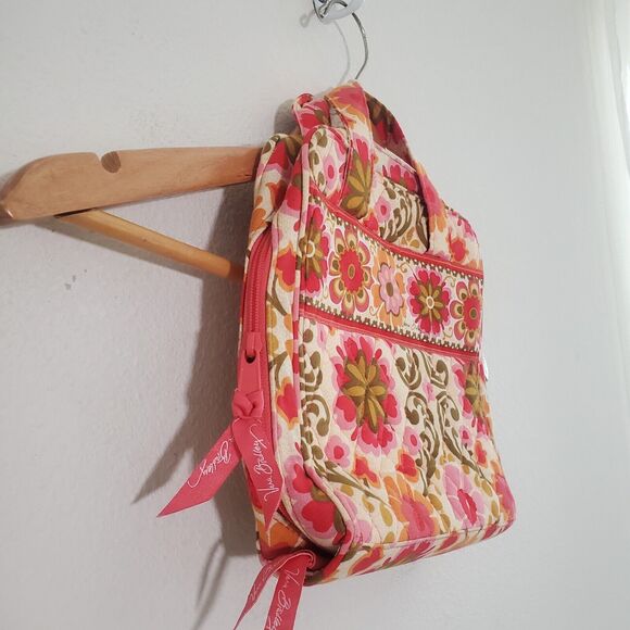 Vera Bradley Tech Travel Case Organizer Pink Floral Folkloric - Picture 3 of 10